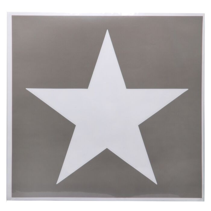 Sjabloon sticker US star groot