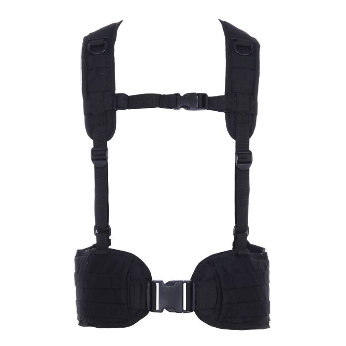 101inc Tactical belt with harnas zwart