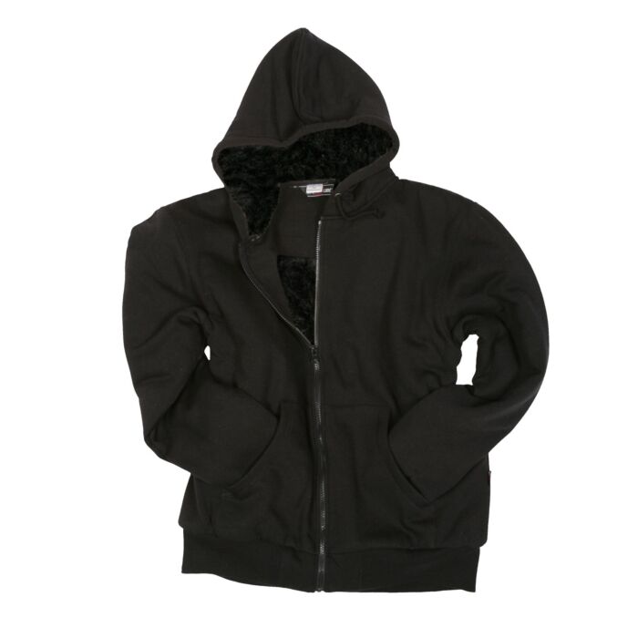 Life-Line Darth hooded sweater fake fur plain black