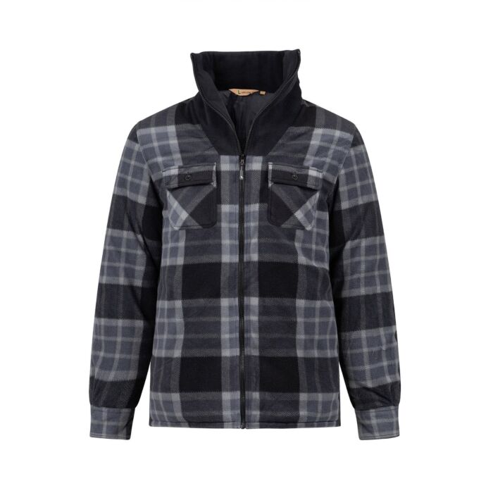 Life-Line Flores Gevoerd Fleece Vest/Jas Grey Check