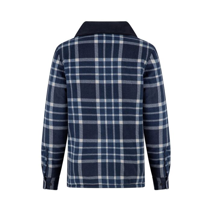 Life-Line Flores Gevoerd Fleece Vest/Jas Navy Check