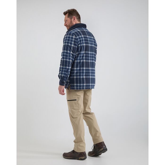 Life-Line Flores Gevoerd Fleece Vest/Jas Navy Check
