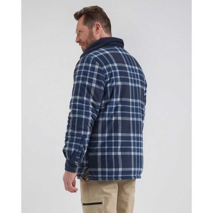 Life-Line Flores Gevoerd Fleece Vest/Jas Navy Check