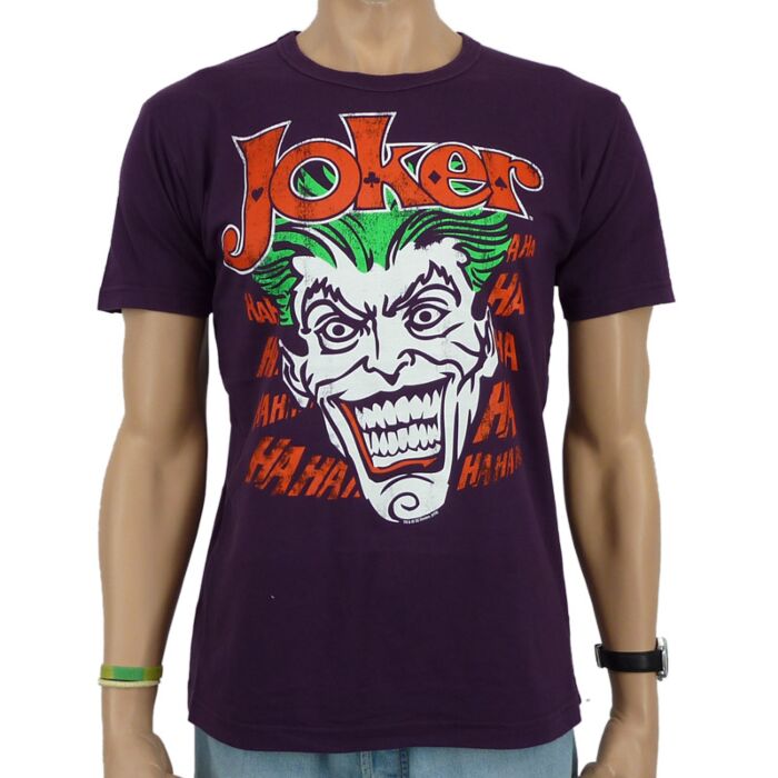 Fun T-shirt Joker slimfit heren
