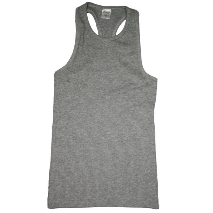 Life-Line Tess halter top dames rib grijs melee