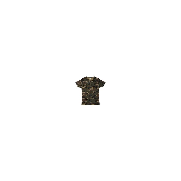 Life-Line Segun t-shirt rib met knoopjes woodland camo