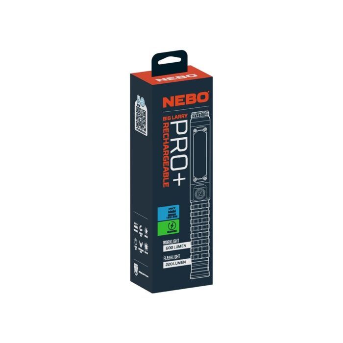 Nebo Zaklamp Big Larry Pro+ Oplaadbaar
