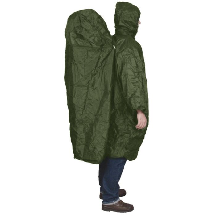 Active Leisure Rainponcho zipper extension olive