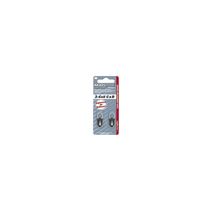 Maglite reserve lampje 3 C-D cell 2stuks