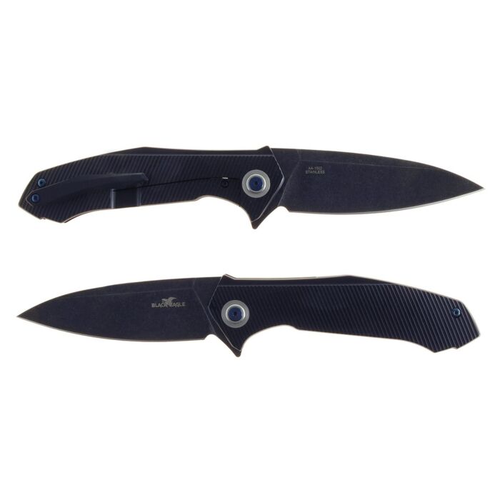 Black Eagle Zakmes Grey Titan Full Titanium Flipper