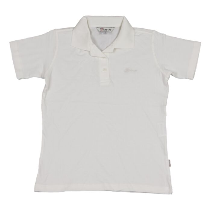 Life-Line Newville polo plain wit
