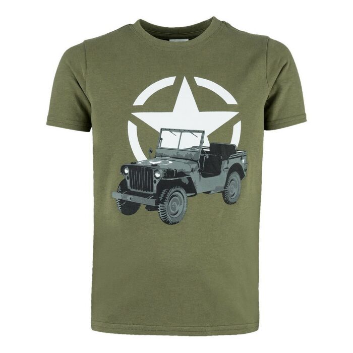 Fostex Kinder t-shirt Jeep Groen