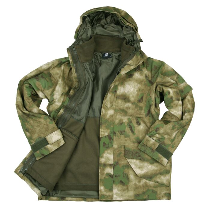 101inc G1 Rain Parka +liner ICC FG groen