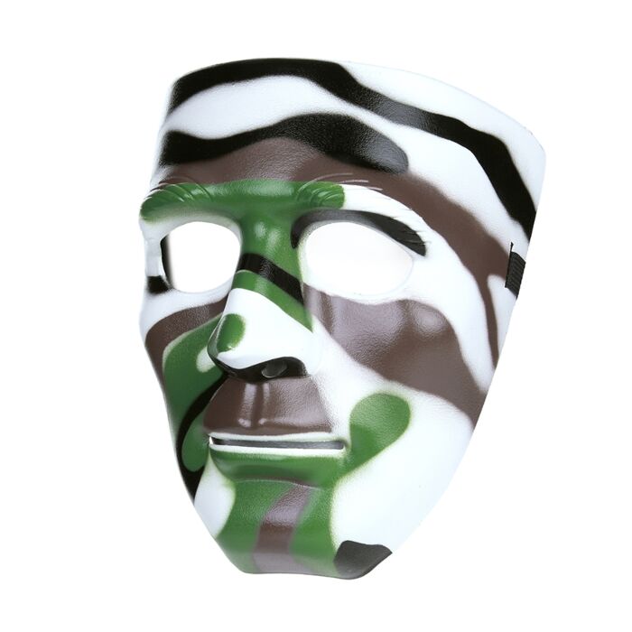 Gezichtsmasker kunststof woodland camo