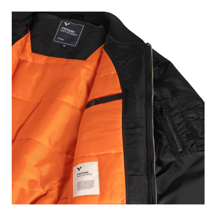 Vintage Industries Carter MA-1 Bomberjacket Black