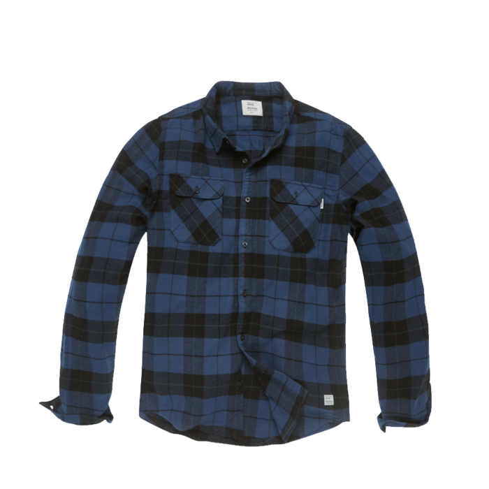 Vintage Industries Sem Flannel Shirt Kobalt Check