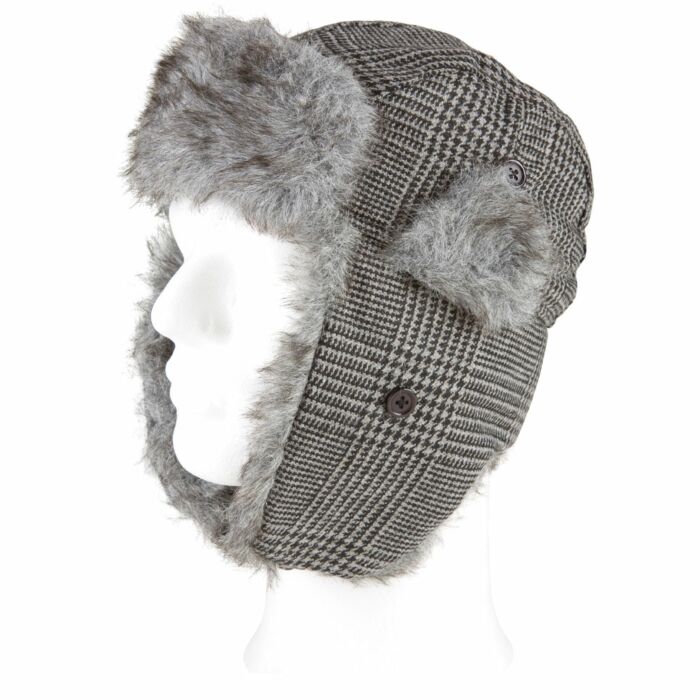 Life-Line bontmuts Wool Hat Siberian grey