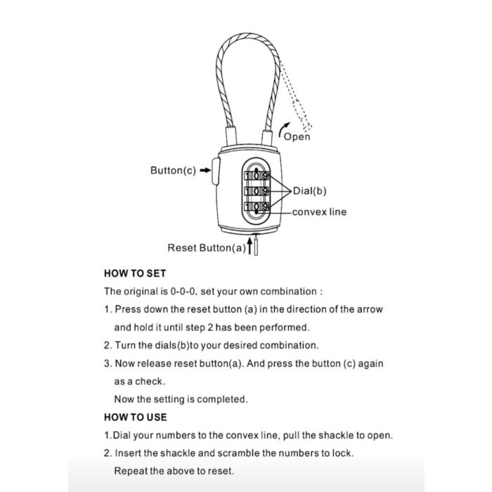 101Inc Combi lock / cijferslot
