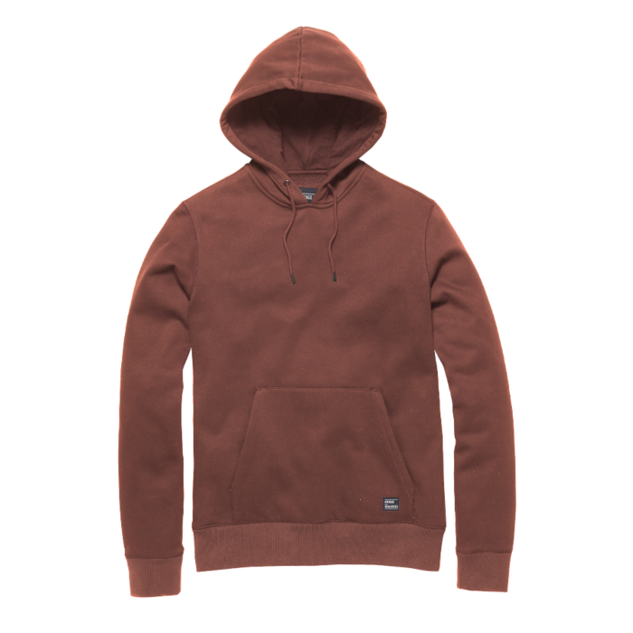 Vintage Industries Derby hooded sweatshirt Faded Red