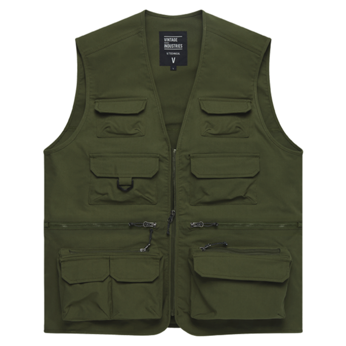 Vintage Industries Legend fishing vest sage green