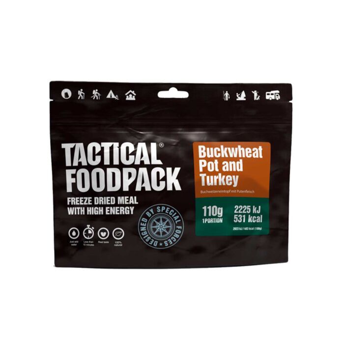 Tactical Foodpack Buckwheat Pot & Turkey 110gram