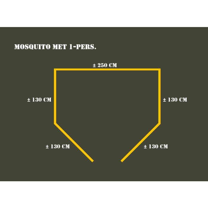 Klamboe 1 persoons wit