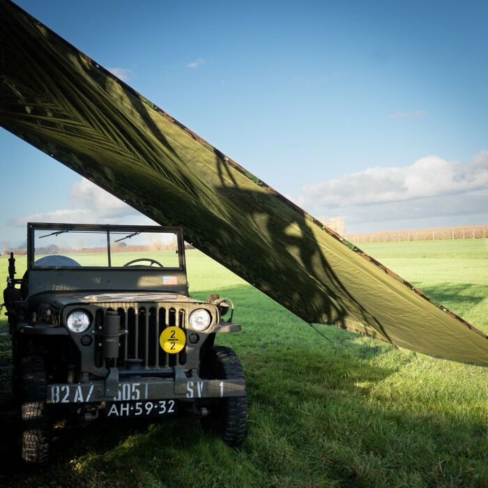 Afdekzeil 3.8x5m woodland camo