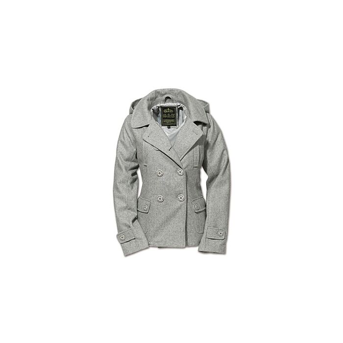 Surplus Ladies Pea coat, kapiteins jas grijs
