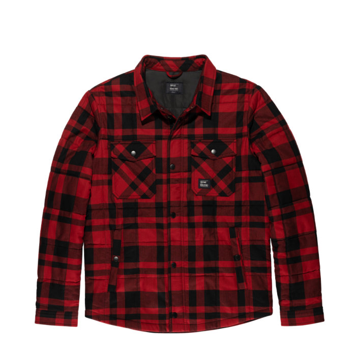 Vintage Industries Square Padded Shirt Red Check