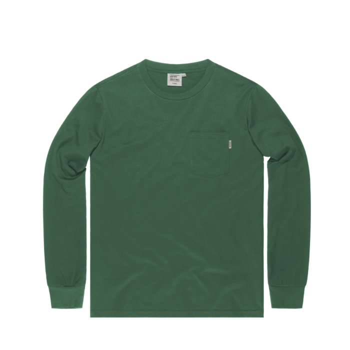 Vintage Industries Grant Pocket T-shirt Longsleeve Bright Green