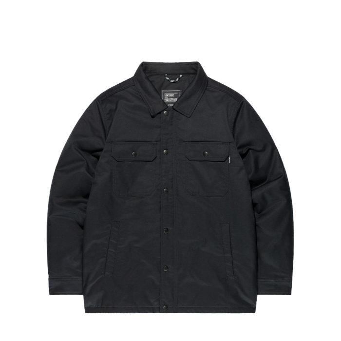 Vintage Industries Hendrix Shirt Jacket Black