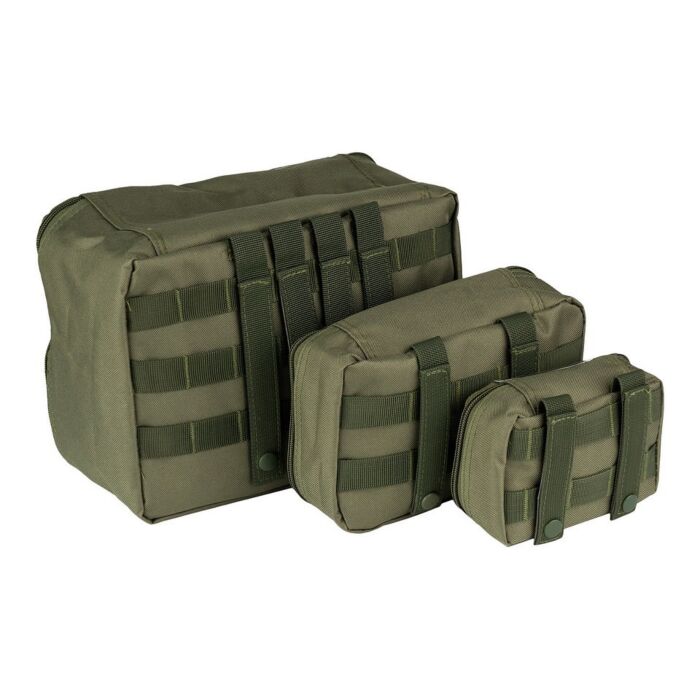 101 INC Organizers Transparant – Set van 3 stuks groen