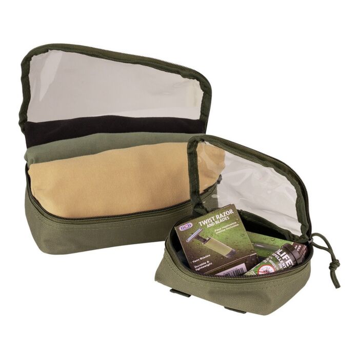 101 INC Organizers Transparant – Set van 3 stuks groen