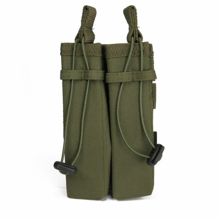 101Inc Molle pouch Sidearm 2 Mag. C groen