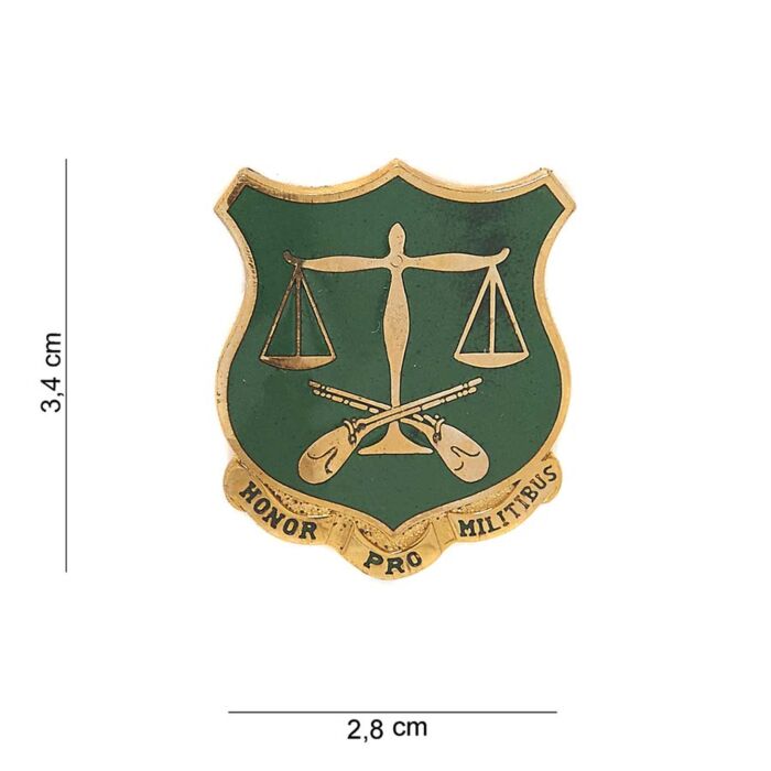 Embleem metaal Honor pro militibus pin