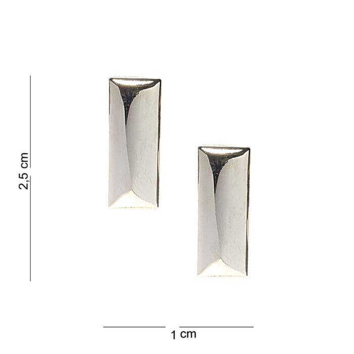 Embleem metaal 1e Luitenant Zilver/Chrome pin