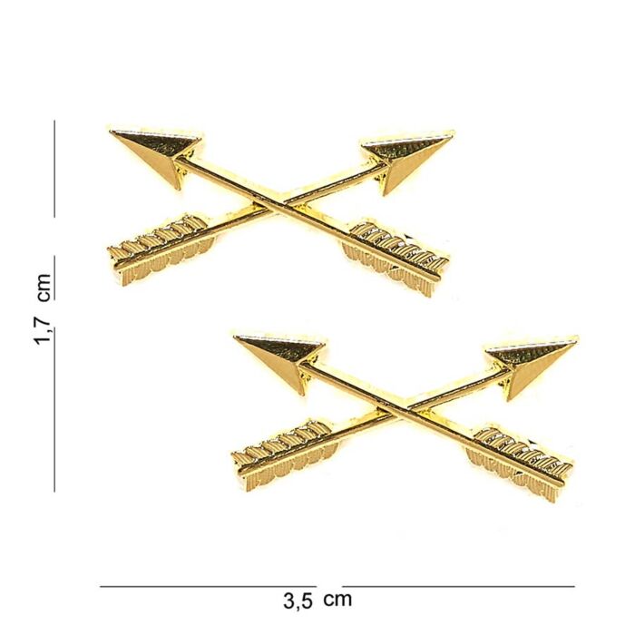 Embleem metaal Crossed arrows pin