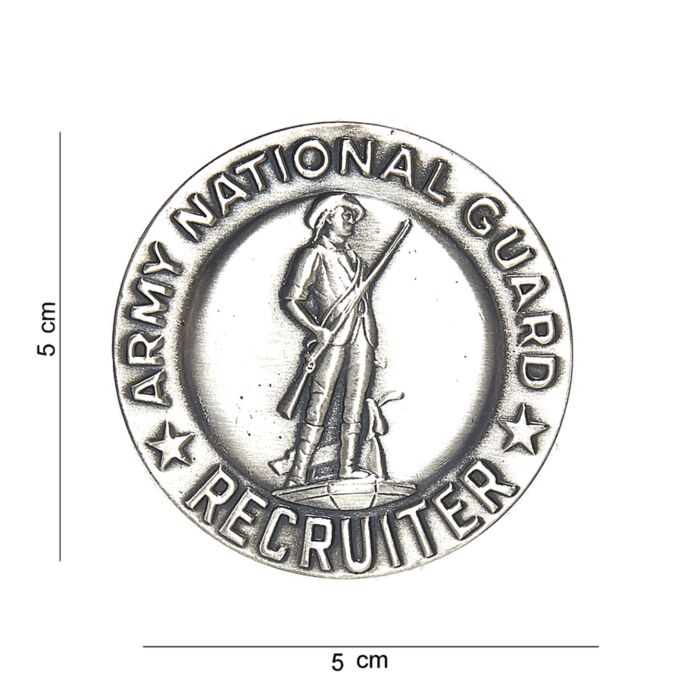 Embleem metaal Army national guard