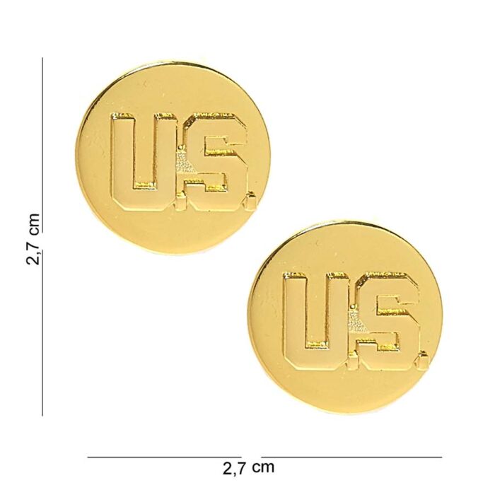 Embleem metaal Collar disk US device pin