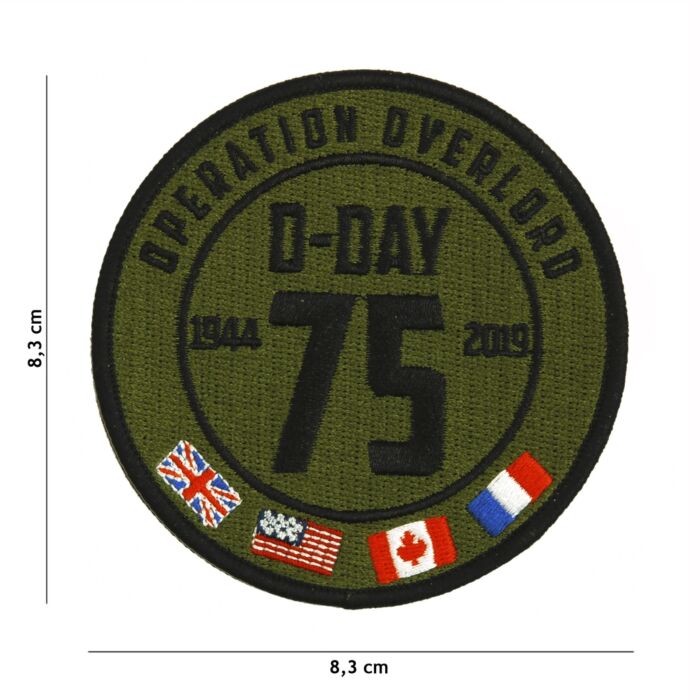 Embleem D-Day 75 Years stof 