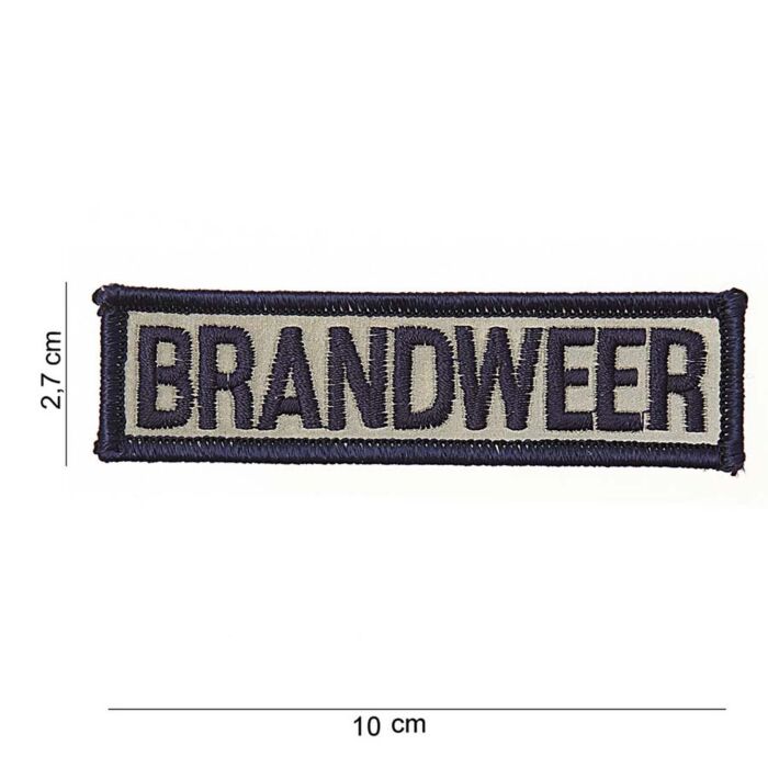 Embleem stof Brandweer Reflecterend