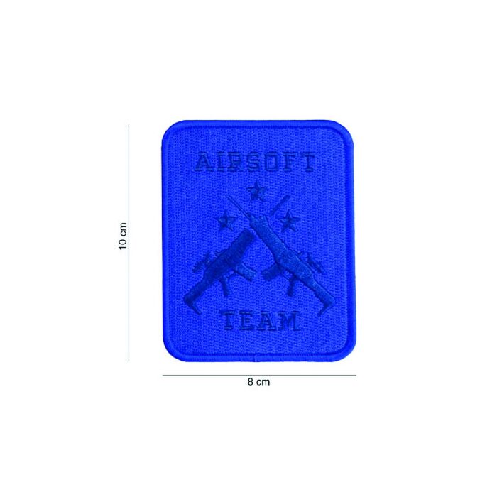 Embleem stof Airsoft team blauw