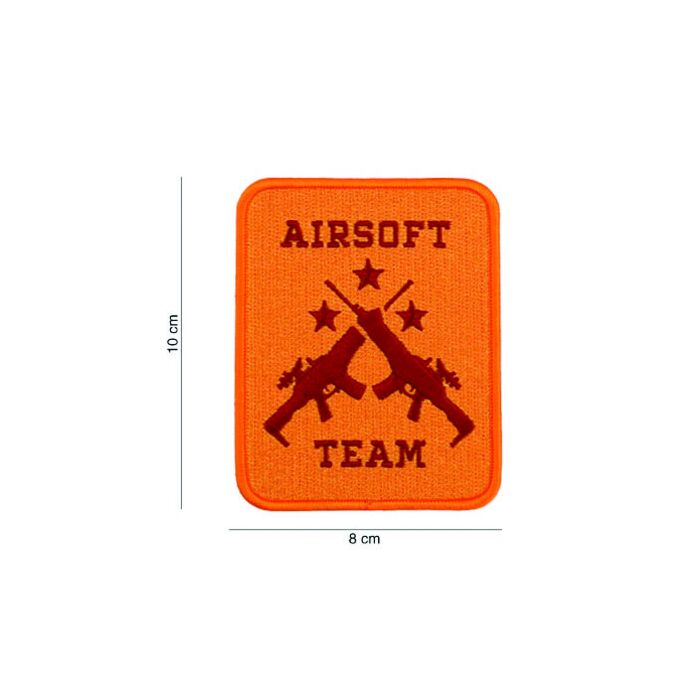 Embleem stof Airsoft team oranje
