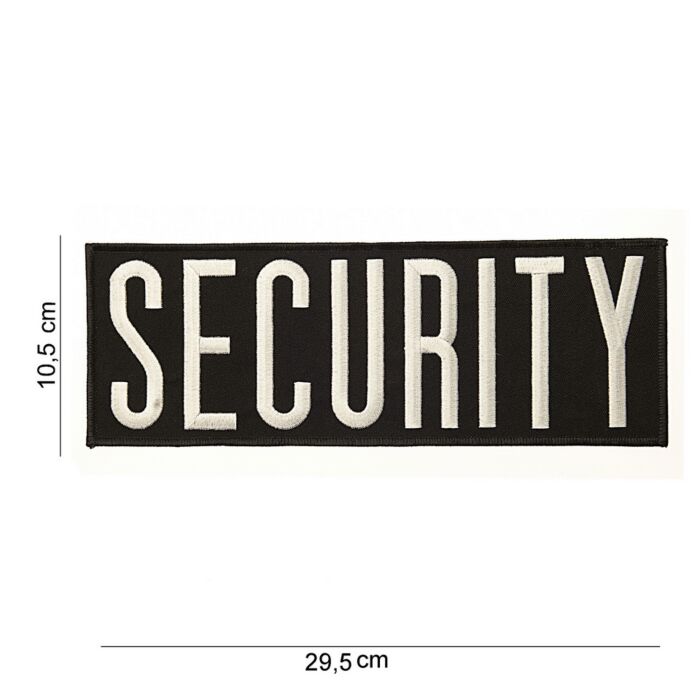 Embleem Security groot zwart