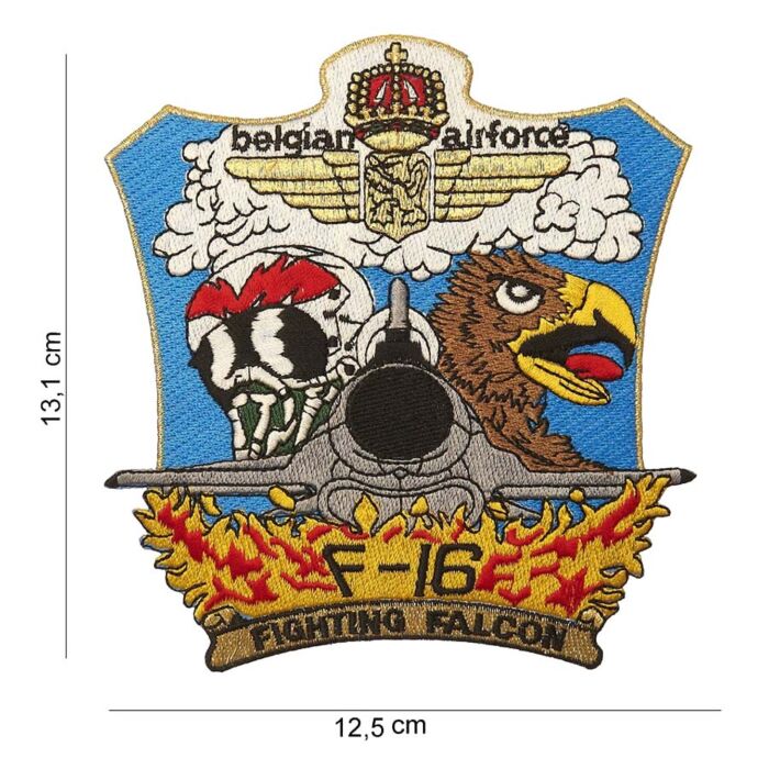 Embleem stof Belgian airforce F-16