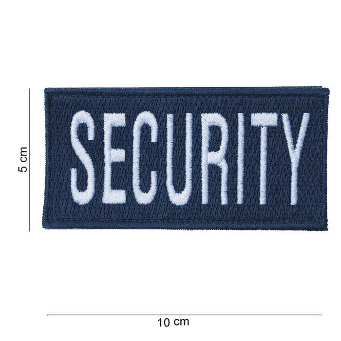 Embleem Security dik blauw
