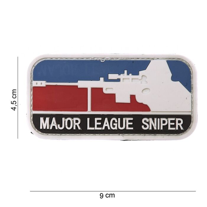 Embleem 3D PVC Major League Sniper color 