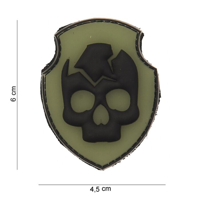 Embleem 3D PVC Ghost Skull 