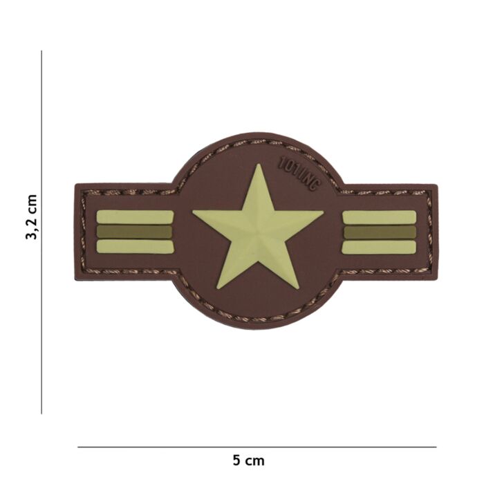 Embleem 3D PVC US airforce bruin