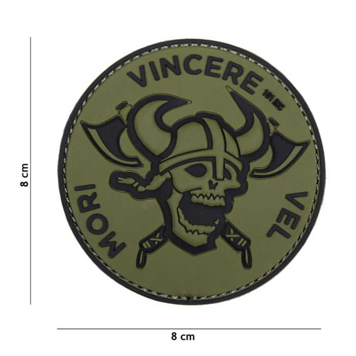 Embleem 3D PVC Mori vincere vel groen